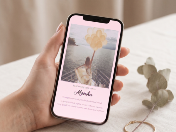 Zaproszenie na 18 – Soft Blush Elegance (Princess Edition)