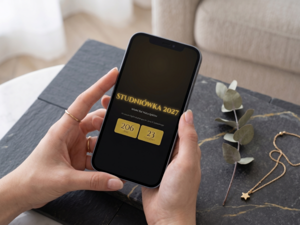 Zaproszenie Online na Studniówkę – Black Gold Premium
