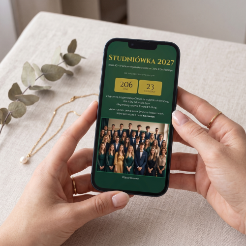 Zaproszenie studniówkowe – Emerald Royale